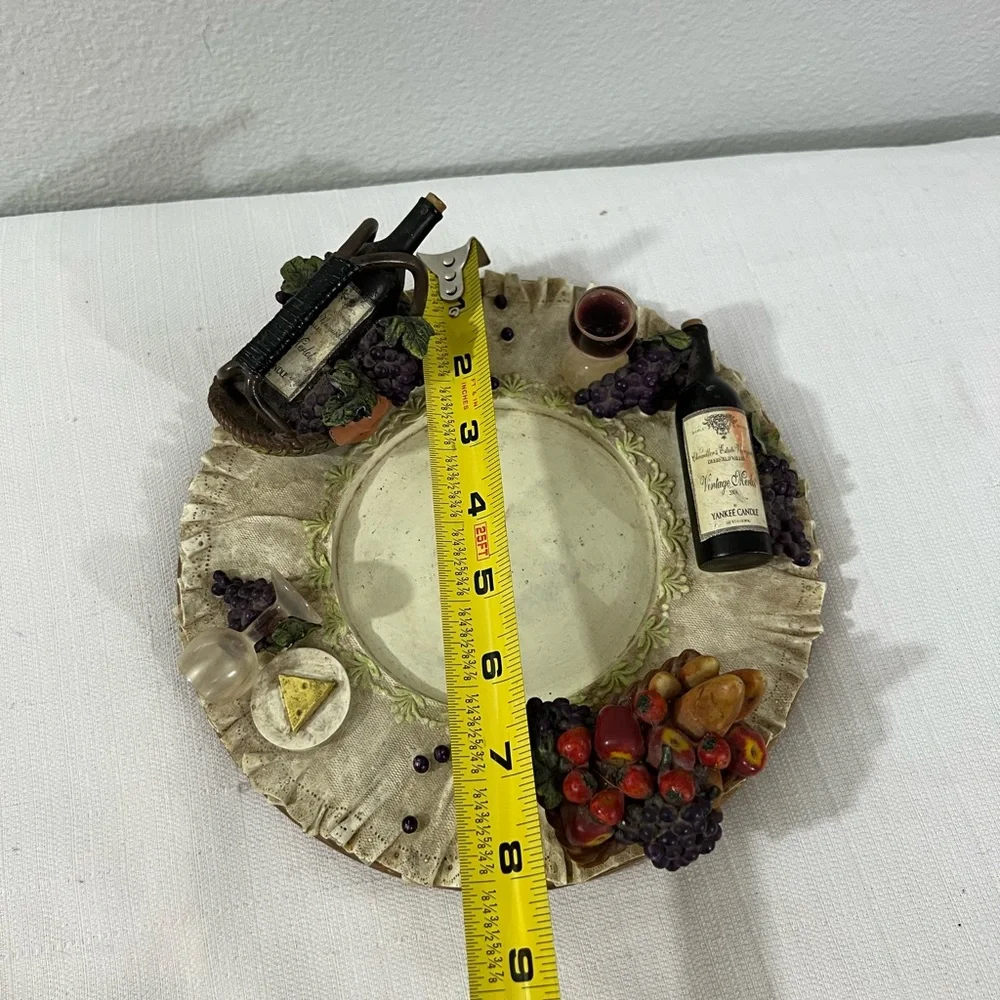 Yankee Candle large‎ wine decorative plate
